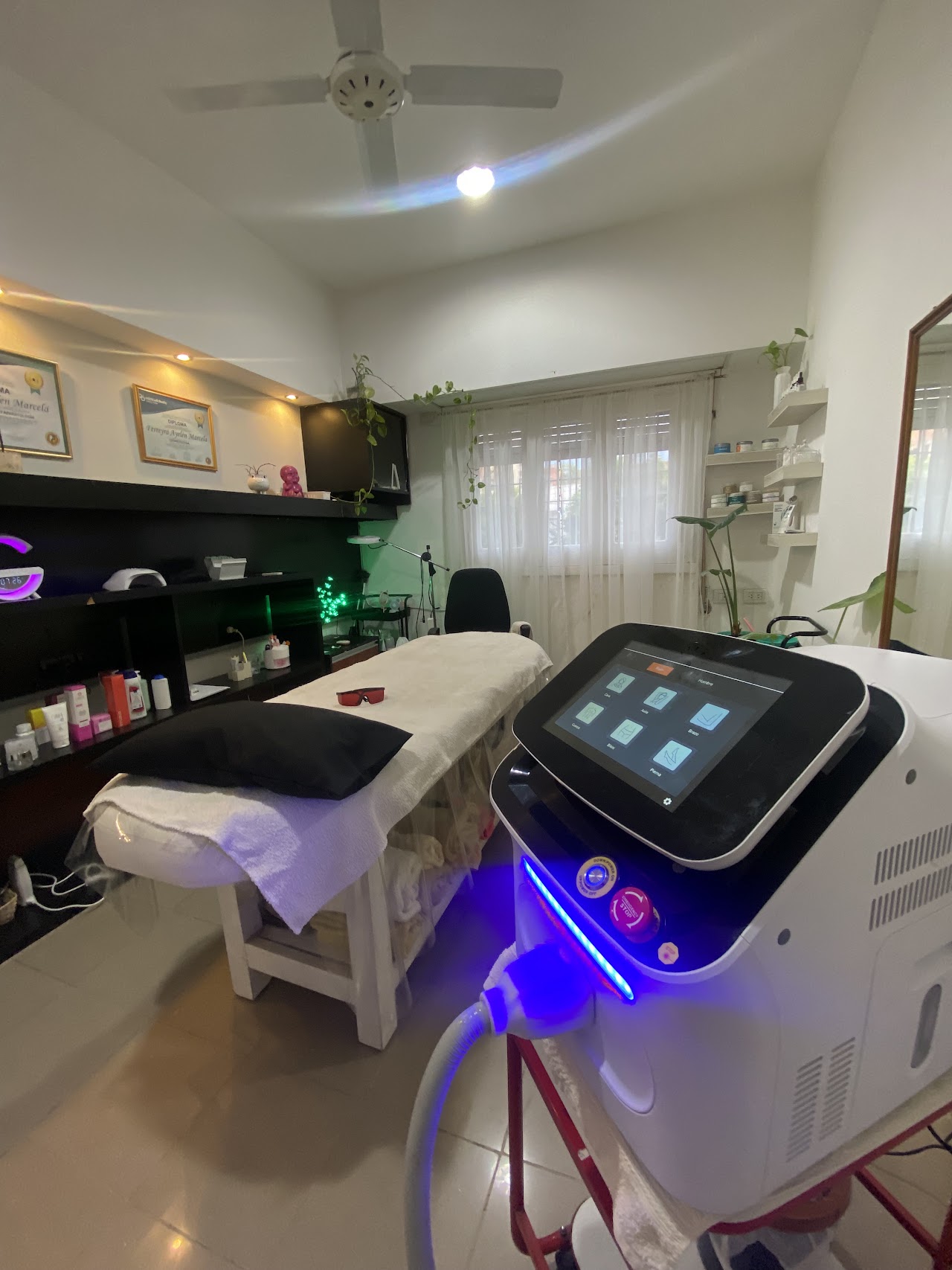 Interior del centro de estética Piel Saludable